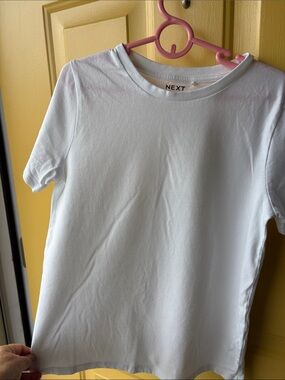 next White Short Sleeve Kids Tee Size 11 NWOT